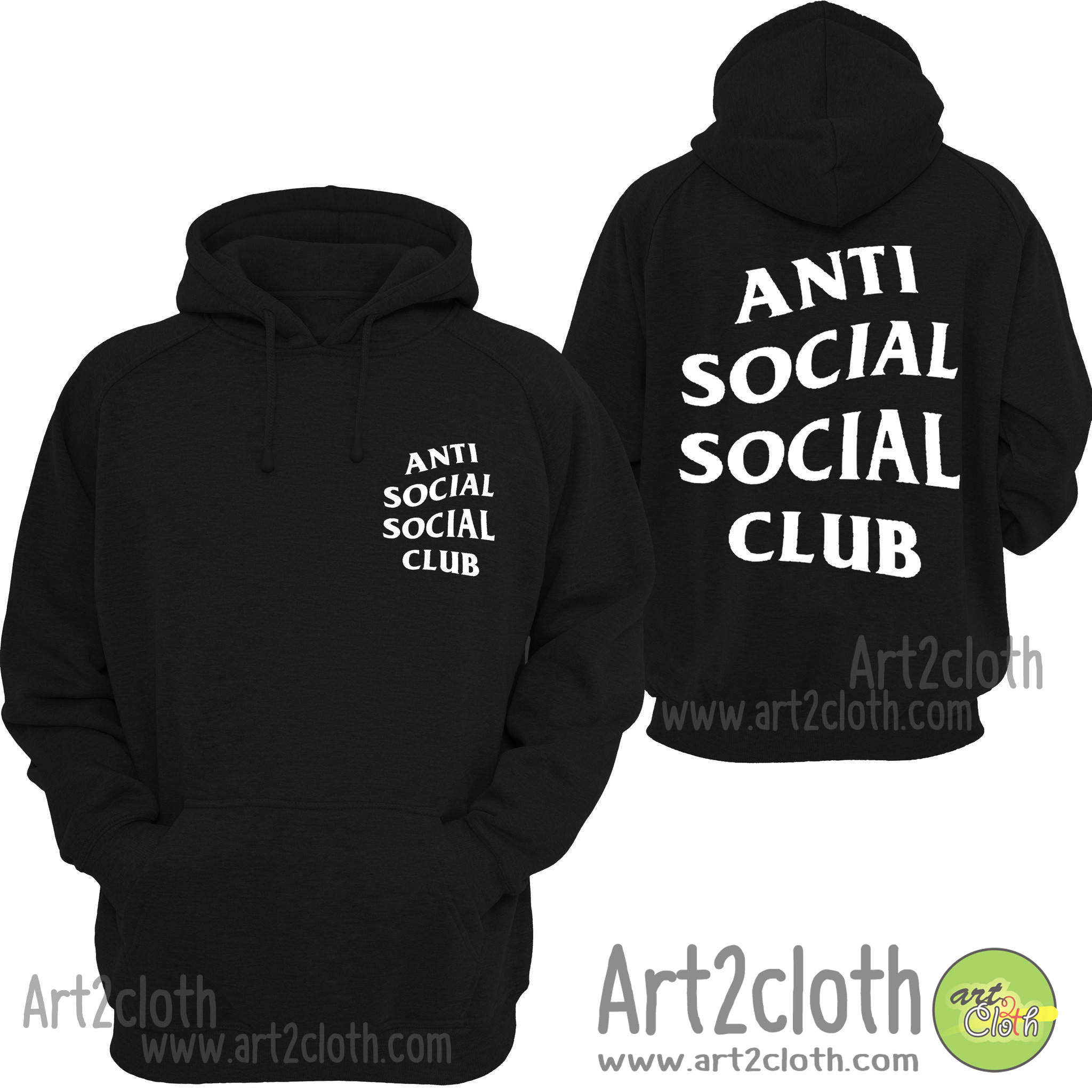 Anti Social Social Club Unisex Hoodie Cheap Custom T Shirts