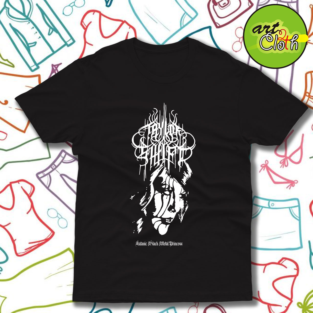 Taylor Swift Black Metal T-Shirt - Custom T-Shirts Design | Art2cloth.com