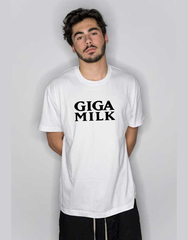 Giga Milk Graphic T Shirt - Custom T-Shirts