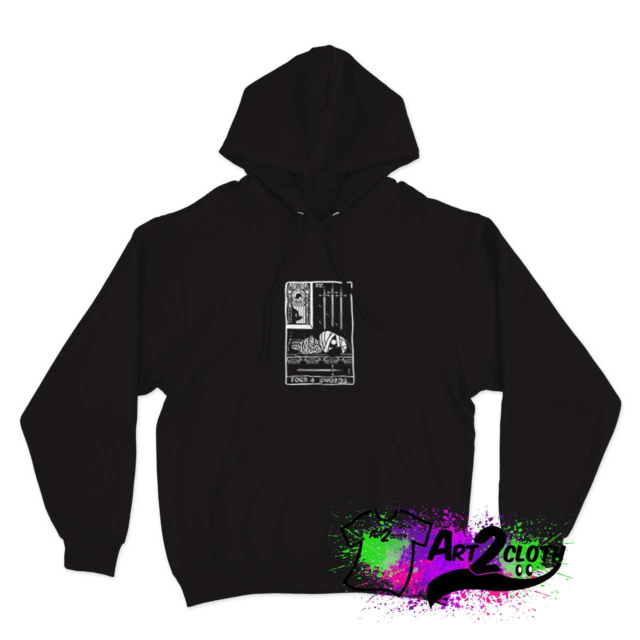 Lucky As Four Of Swords Hoodie - Custom Hoodies