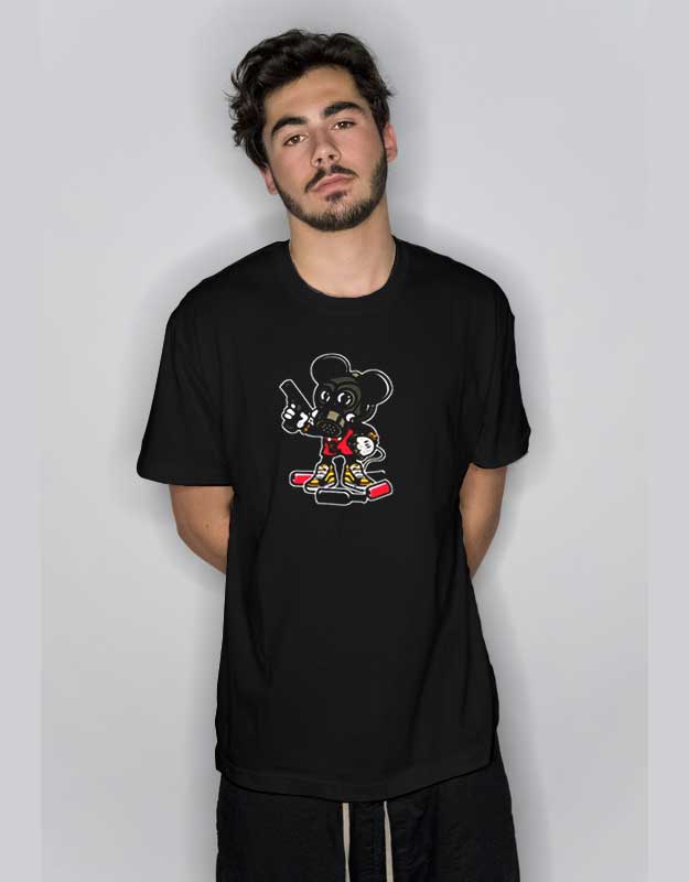 Mickey Mouse Gangster T Shirt - Custom T-Shirts