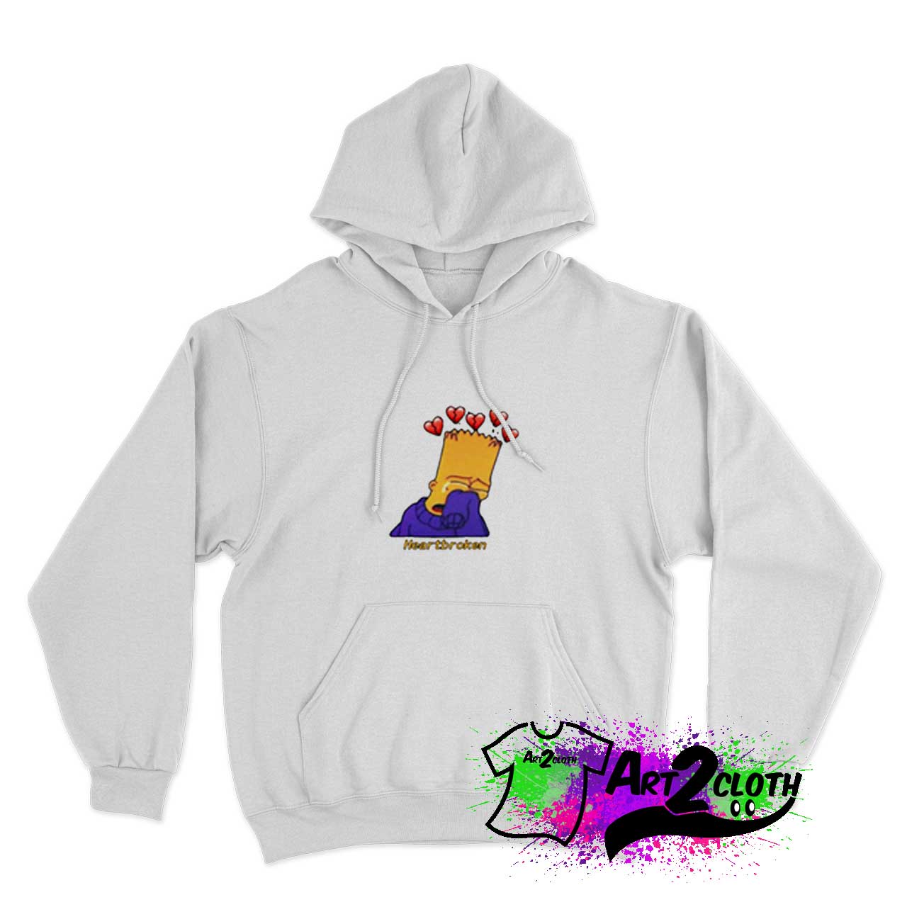 Bart Simpson Sad Hoodie - Custom Hoodies