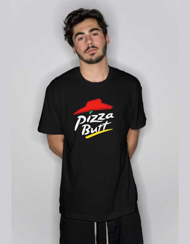 Pizza Butt Logo Parody T Shirt - Custom T-Shirts